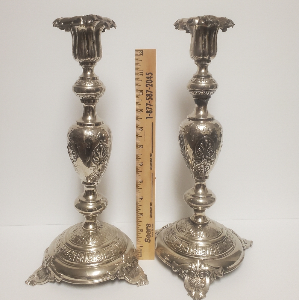 Silver Plated Candlesticks - Picture 12 of 12